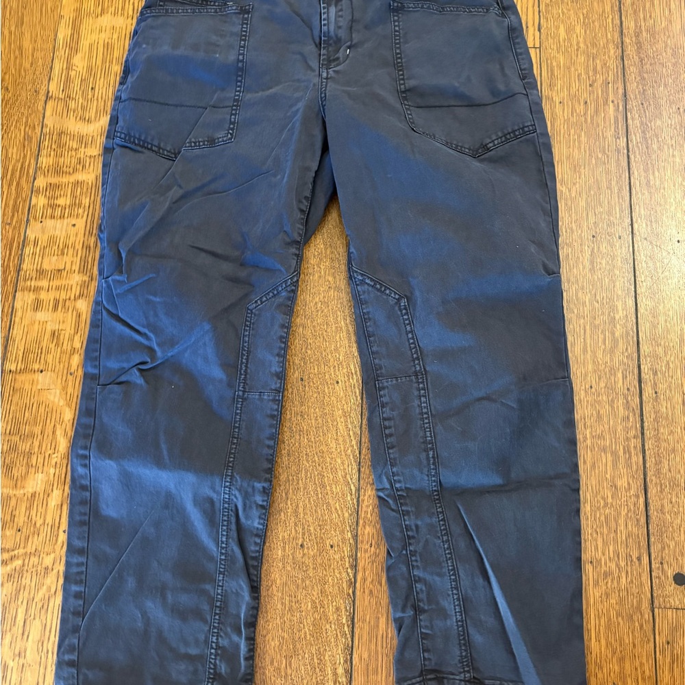 Pilcro Dark Gray/Faded Black Button-Front Pants